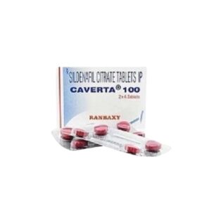 Caverta 100mg, a tablet with a rounded shape